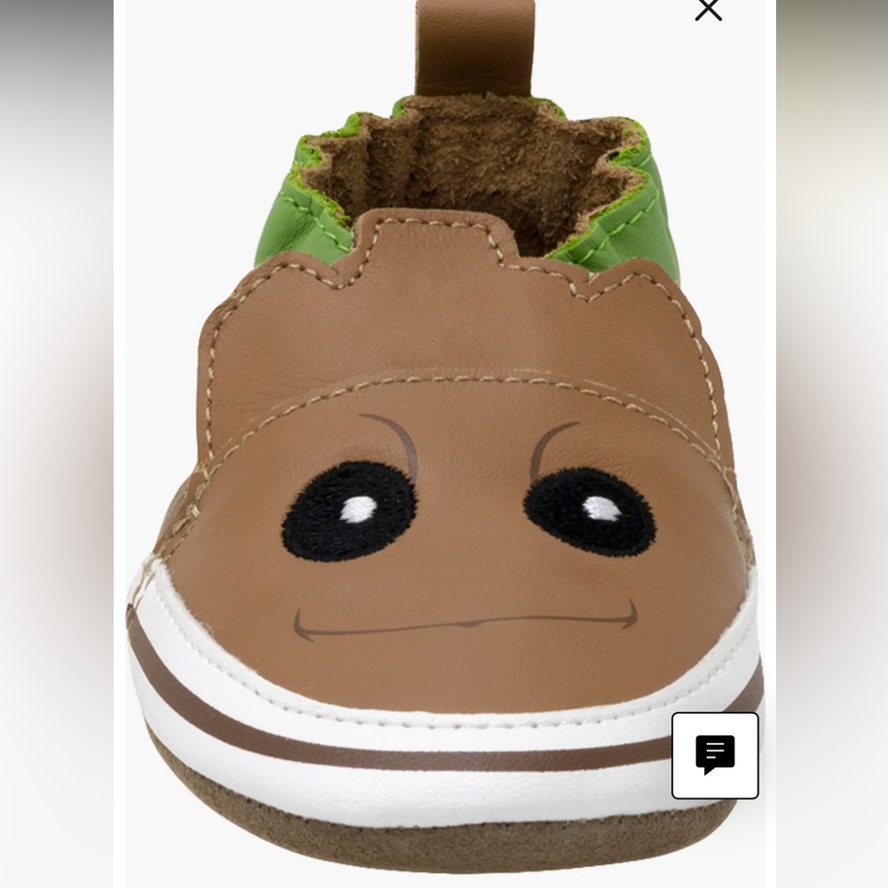 New! Marvel ROBEEZ Groot Baby Soft Sole Shoes 6-12 Months - Picture 2 of 11